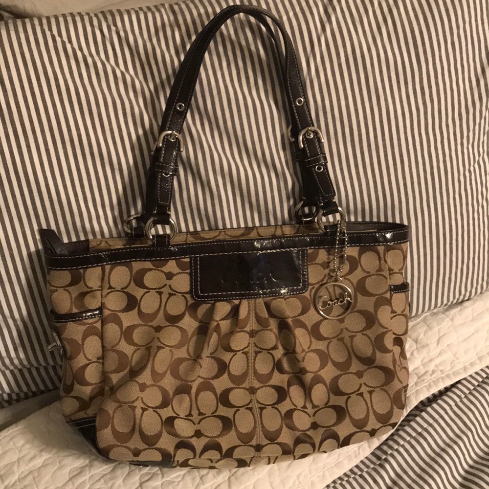 Coach Brown logo handbag